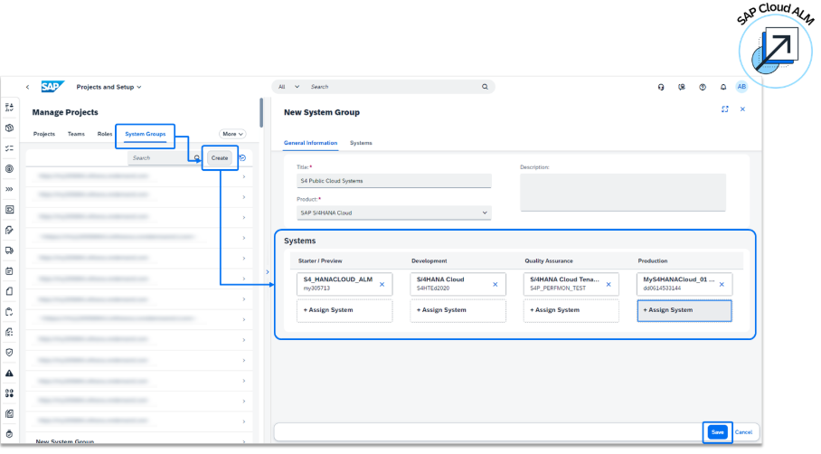 Step 5: Set Up System Groups
