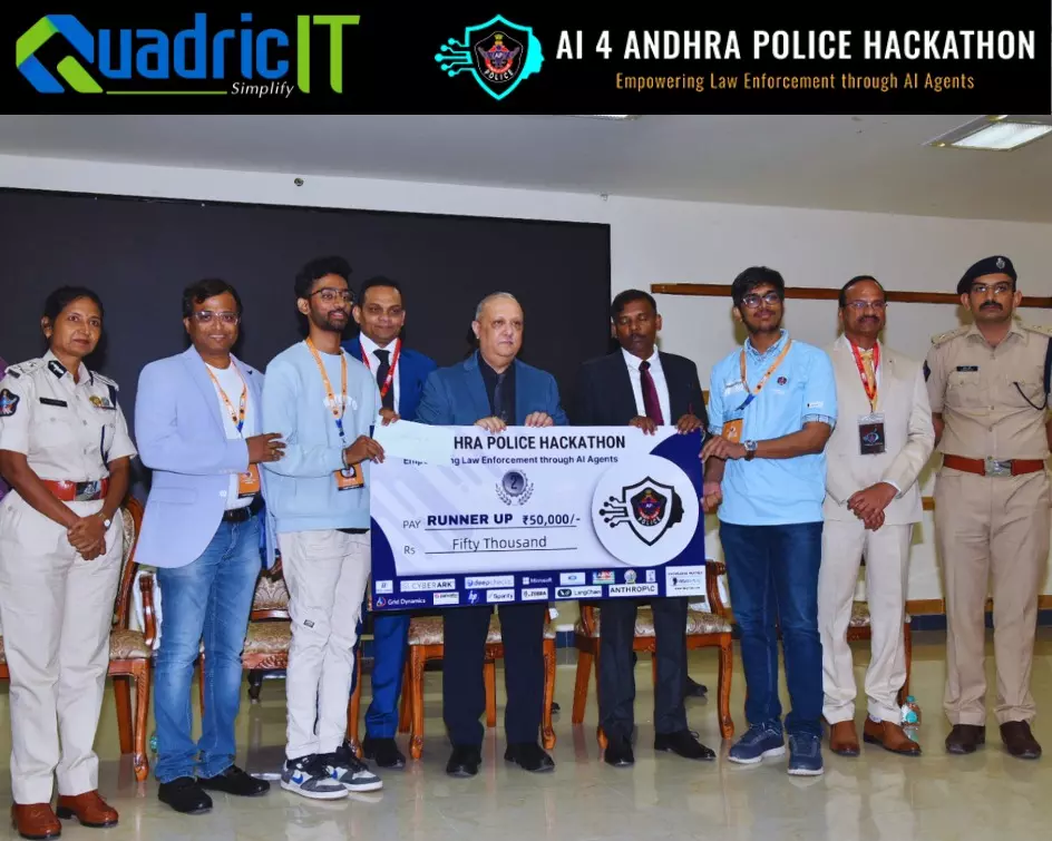 Quadric IT Wins at AI Hackathon for Police AI Tool Technology